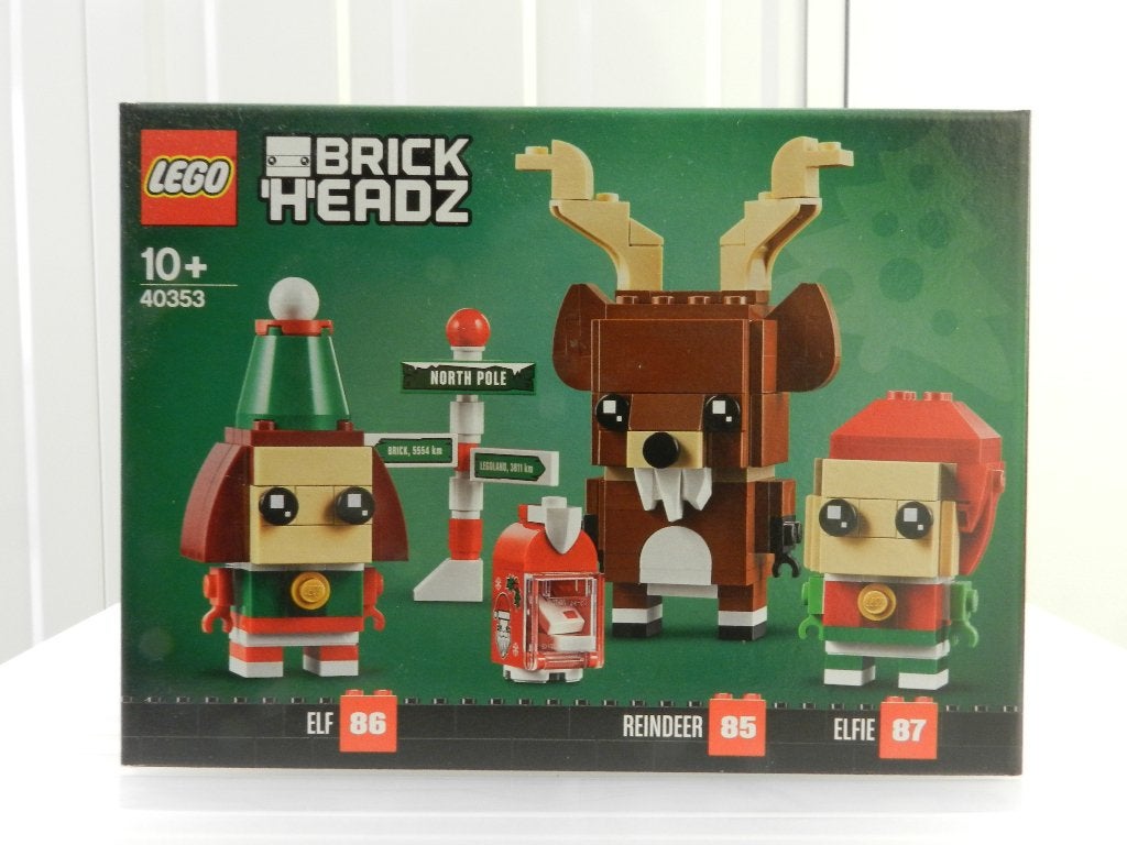 LEGO BRICK HEADZ Rendier, Elf en Elfie (40353), BrickHeadz, Nieuw, Ophalen of Verzenden, Complete set