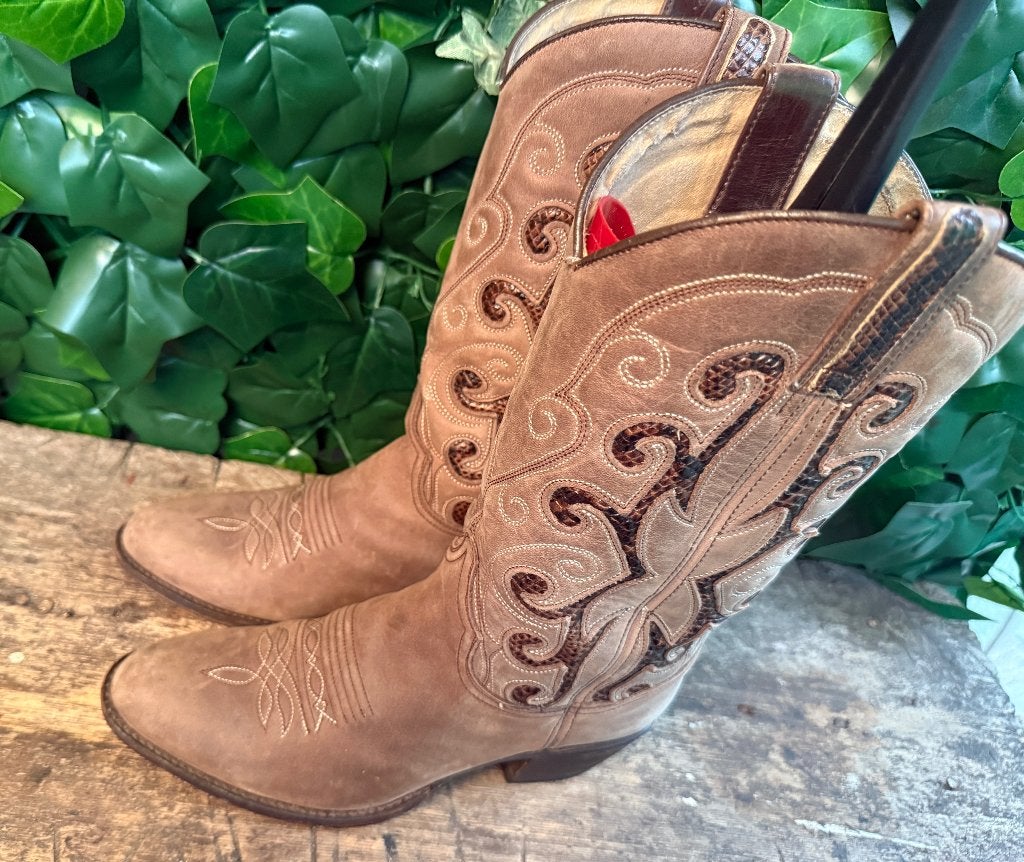 mooie laarzen met python leer van  Sendra maat 37, Bruin, Ophalen of Verzenden, Sendra, Gedragen