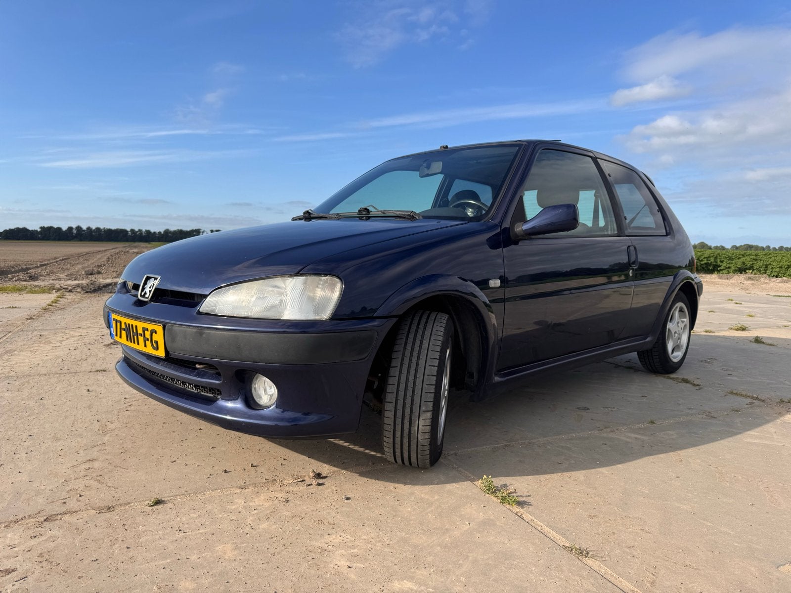 Peugeot 106 1.4 Sport 2003 Blauw - 9 maanden apk, Auto's, Peugeot, Voorwielaandrijving, Stof, Zwart, 4 cilinders