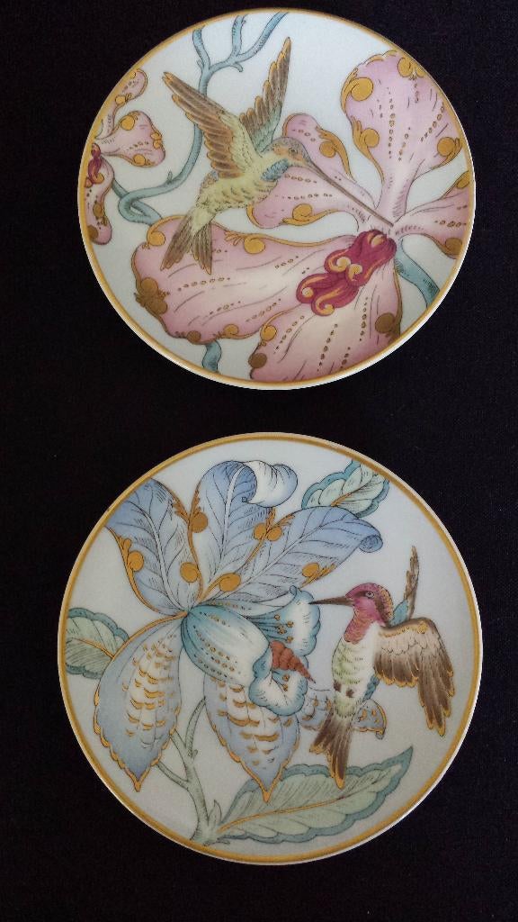 2 KOLIBRIE bordjes van Hutschenreuther, Design Ole Winther, Ophalen of Verzenden, Zo goed als nieuw, Porselein, Bord of Schaal