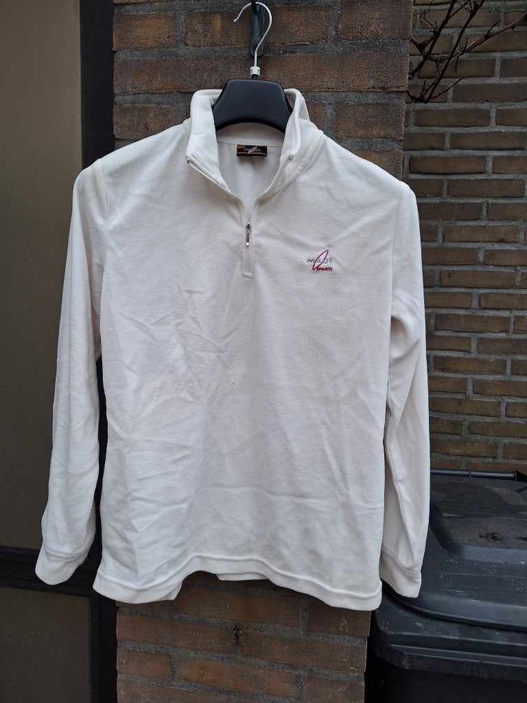 MAUI SPORTS - Winter Fleece Shirt - Maat L - Wit - 3 euro, Ophalen of Verzenden, Gedragen, Maat 42/44 (L), Overige typen