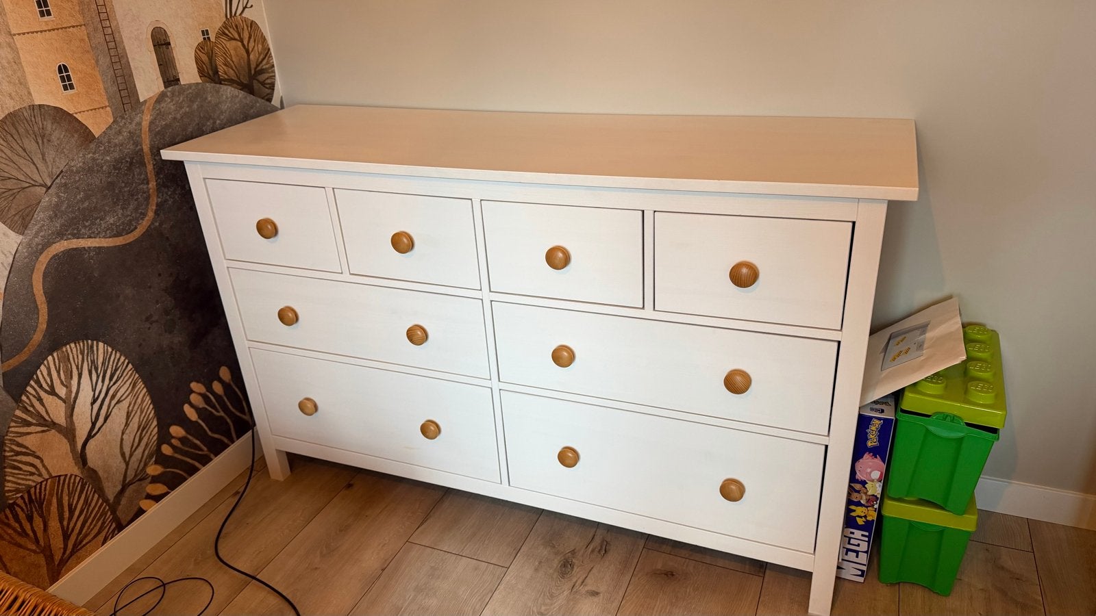 Ikea Hemnes ladekast - Witte kast - MOET NU WEG, Ophalen, Gebruikt, 5 laden of meer, 100 tot 150 cm