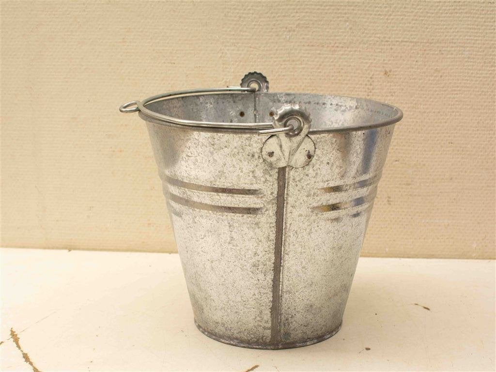 Metalen emmer 38605, Huis en Inrichting, Emmers, Ophalen of Verzenden, Gebruikt, Kunststof