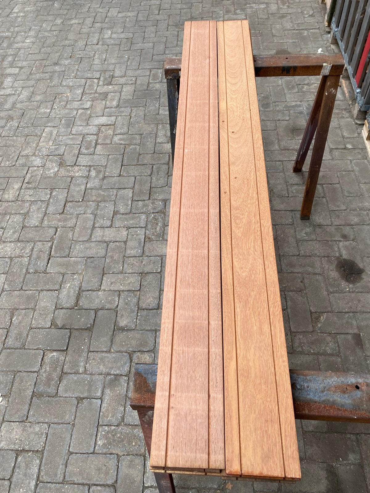 Bankirai schuttingplanken., Ophalen, Nieuw, 250 cm of meer, Planken