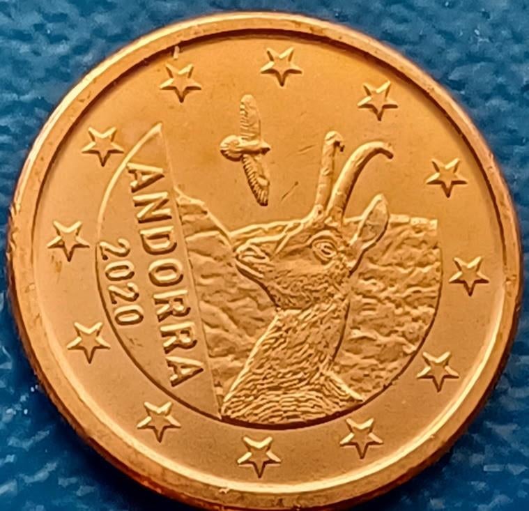 Andorra 1 Eurocent - 2020 UNC, Verzenden, Overige landen, 1 cent, Losse munt