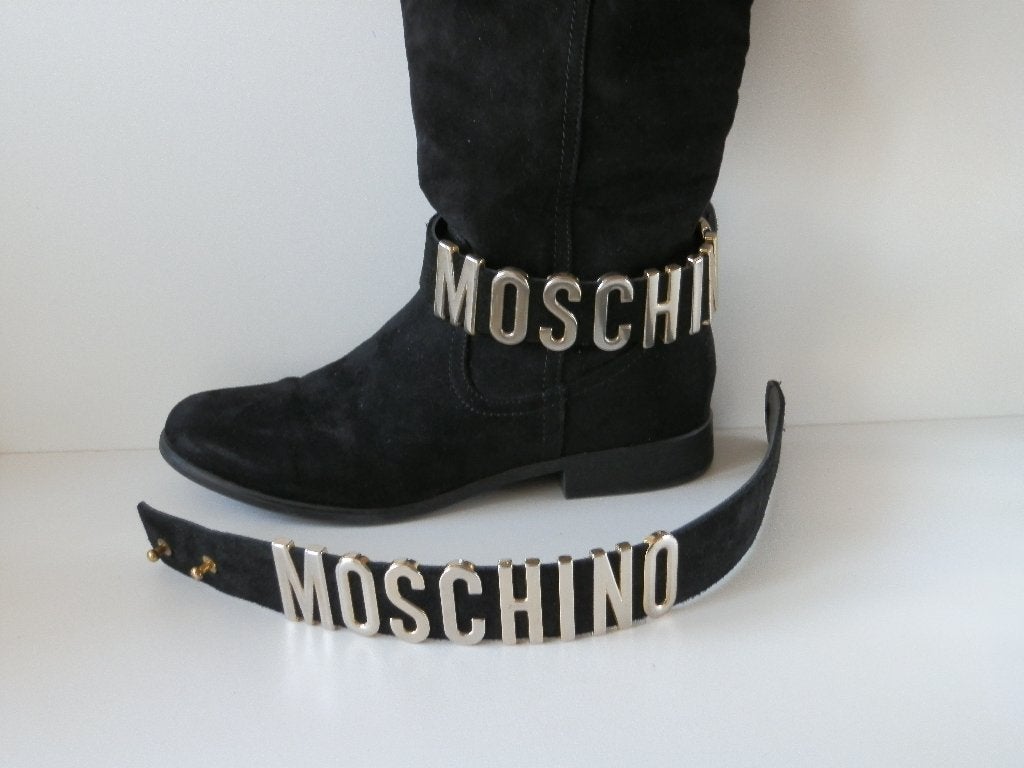Moschino riem/enkelbanden. Enkelriem. Vintage., Kleding | Dames, Losse buckle of gesp, 3 tot 5 cm, Minder dan 80 cm, Zo goed als nieuw