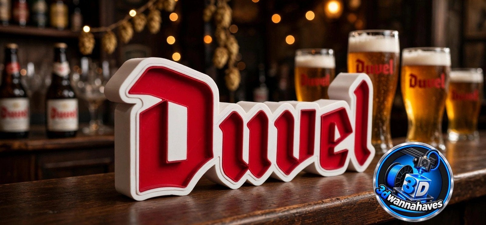 Duvel LED reclamebak - Perfect voor verzamelaar of mancave, Verzamelen, Ophalen of Verzenden, Nieuw, Reclamebord, Plaat of Schild