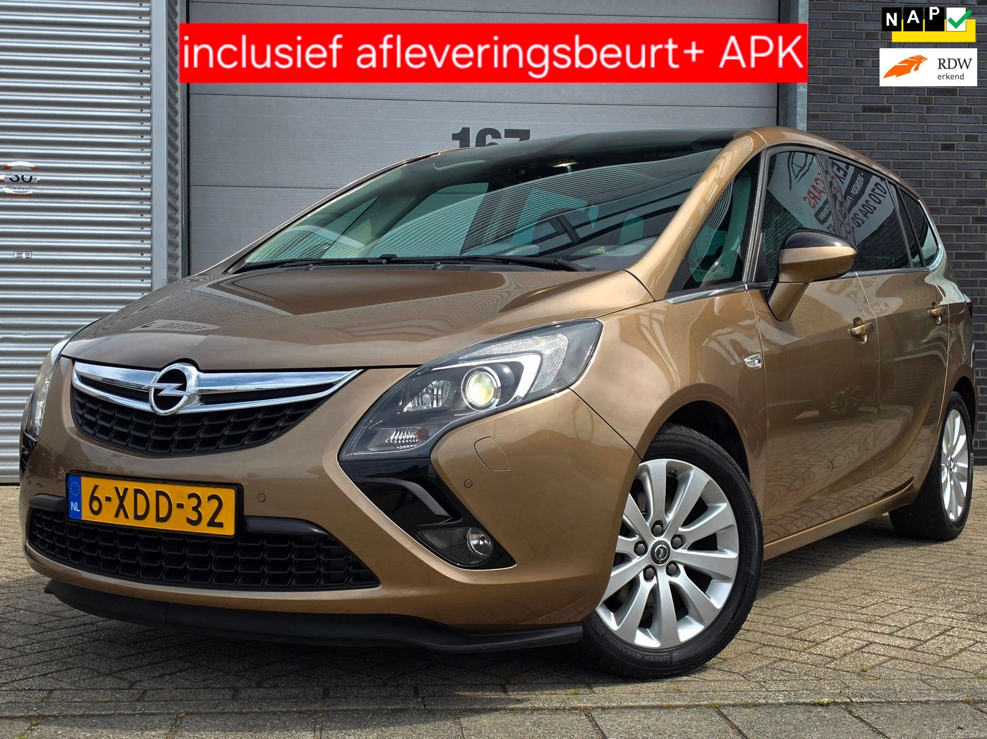 Opel Zafira Tourer 1.4 Turbo 140 pk|PanoramaVoorraam|Leer|St, Euro 5, Gebruikt, Zwart, 4 cilinders
