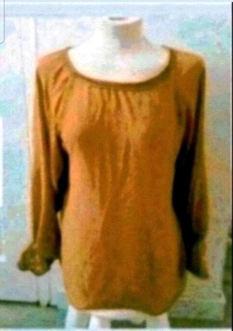 Mosterd kleur blouse, Ophalen of Verzenden, Zo goed als nieuw, Maat 38/40 (M)