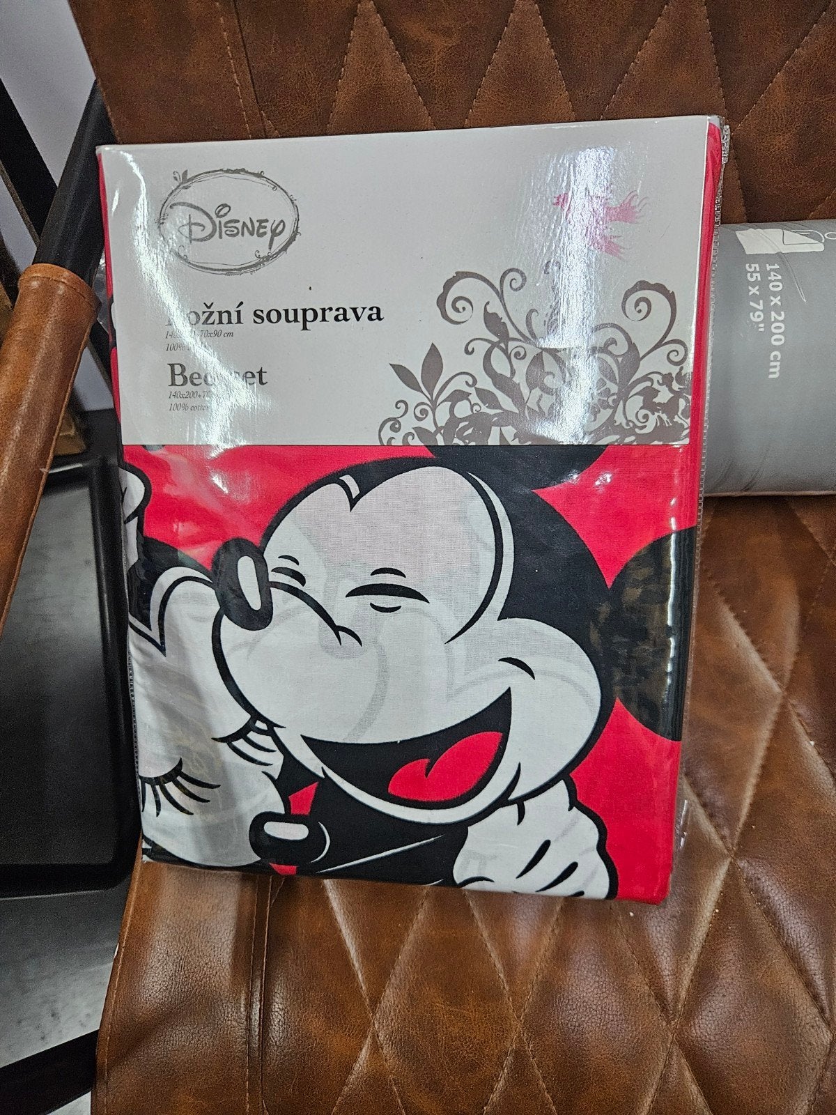 Disney Mickey & Minnie Dekbedovertrek 140x200 cm, Eenpersoons, Meerkleurig, Dekbedovertrek, Katoen