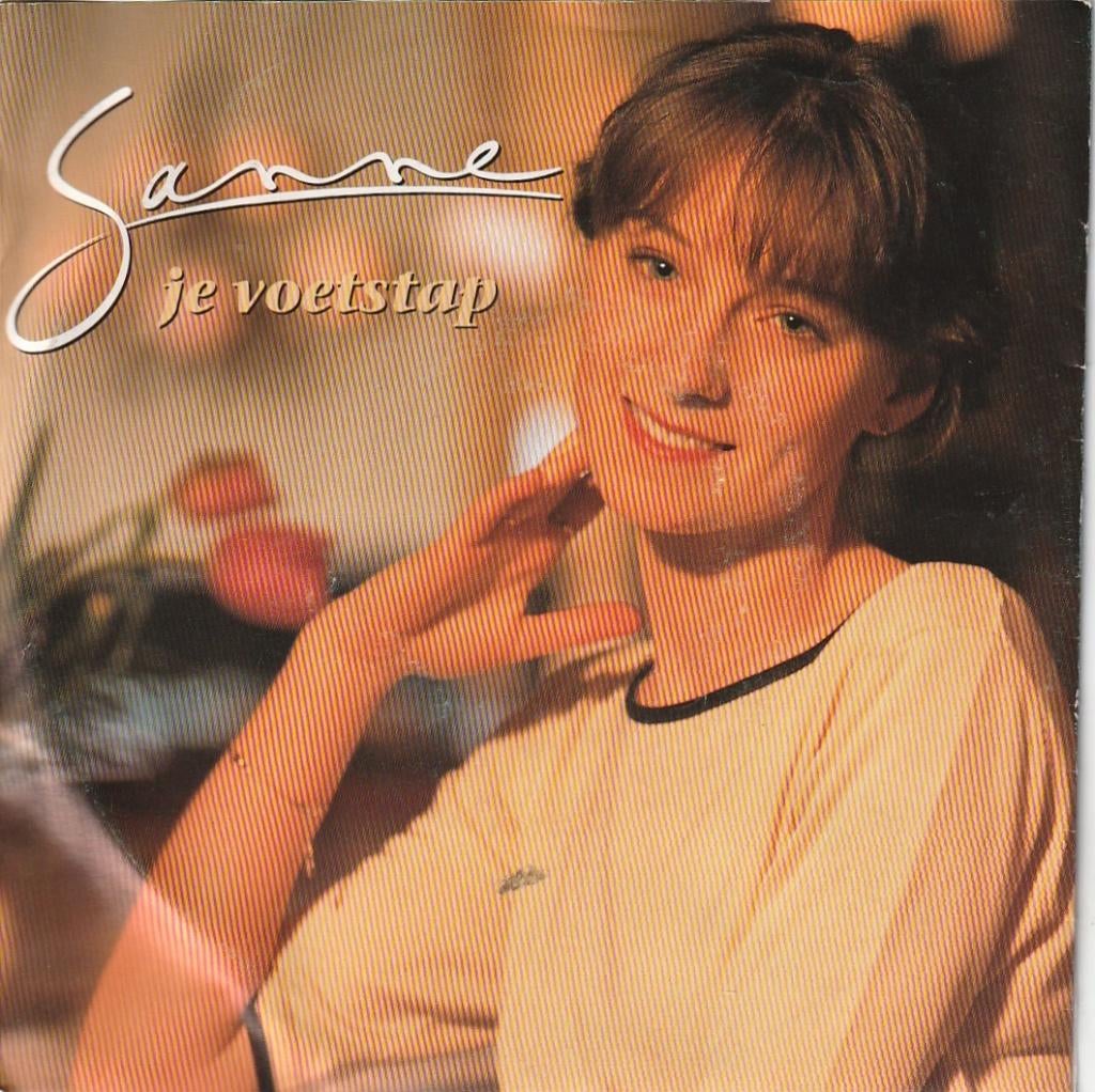 Sanne -Je voetstap - Zet aan dat ding - vanaf 15,00  - Nr 3, Cd's en Dvd's, Vinyl | Nederlandstalig, Ophalen, Gebruikt, 7 inch
