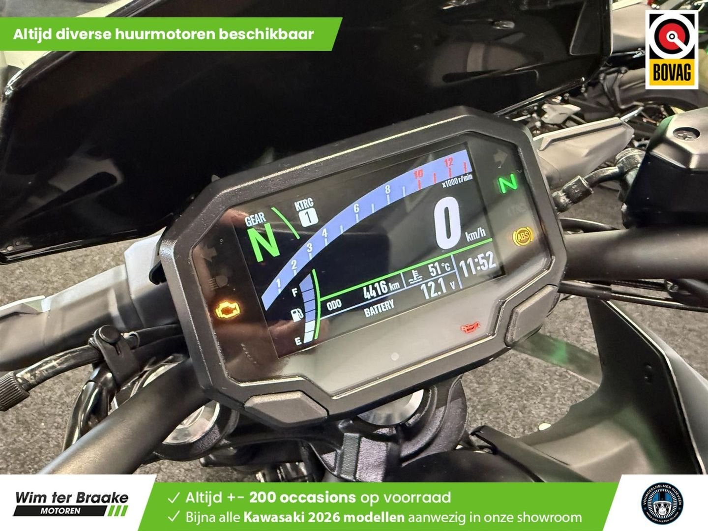 Kawasaki Z 650 ABS (bj 2023) 4,416 km, Motoren, 2 cilinders, Bedrijf, Onbekend, KAWASAKI