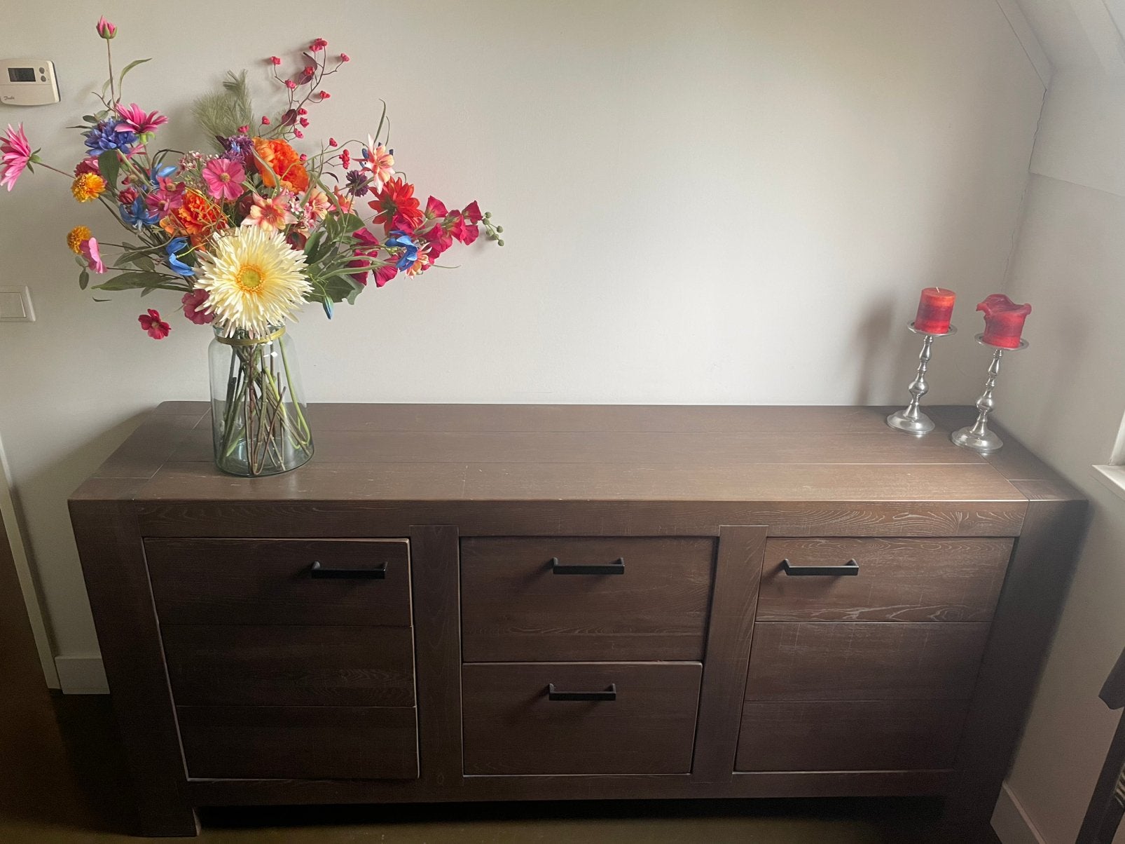 Henders en Hazel dressoir - 190x45x85 cm, Huis en Inrichting, Ophalen, Gebruikt, 150 tot 200 cm, Met lade(s)
