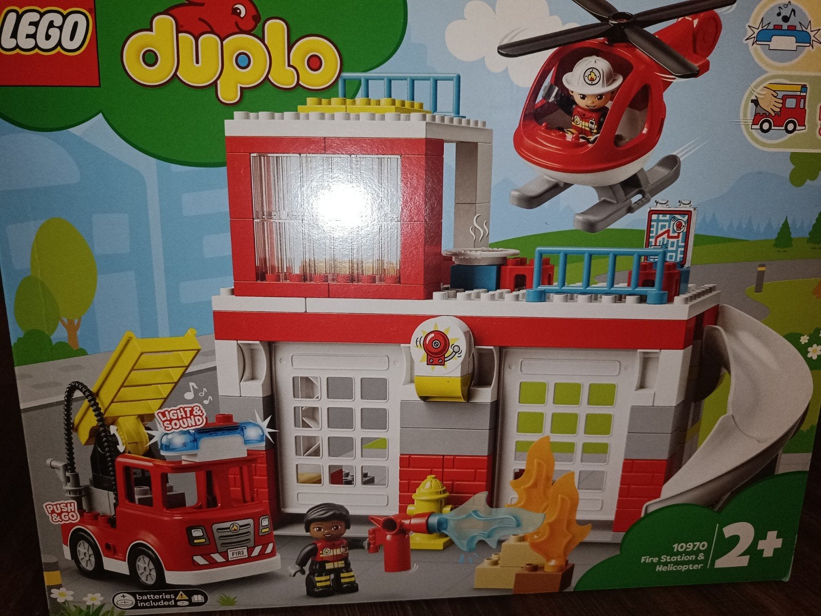 Nieuw Lego DUPLO Brandweerkazerne & Helikopter, Ophalen of Verzenden, Zo goed als nieuw, Duplo