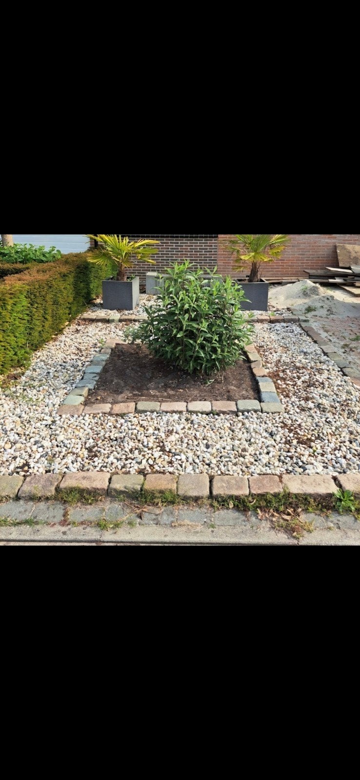 Grind, 2 Palmbomen en 1 Vlinderstruik voor Tuinaanleg, Tuin en Terras, Zand, Ophalen, Gebruikt, Overige typen