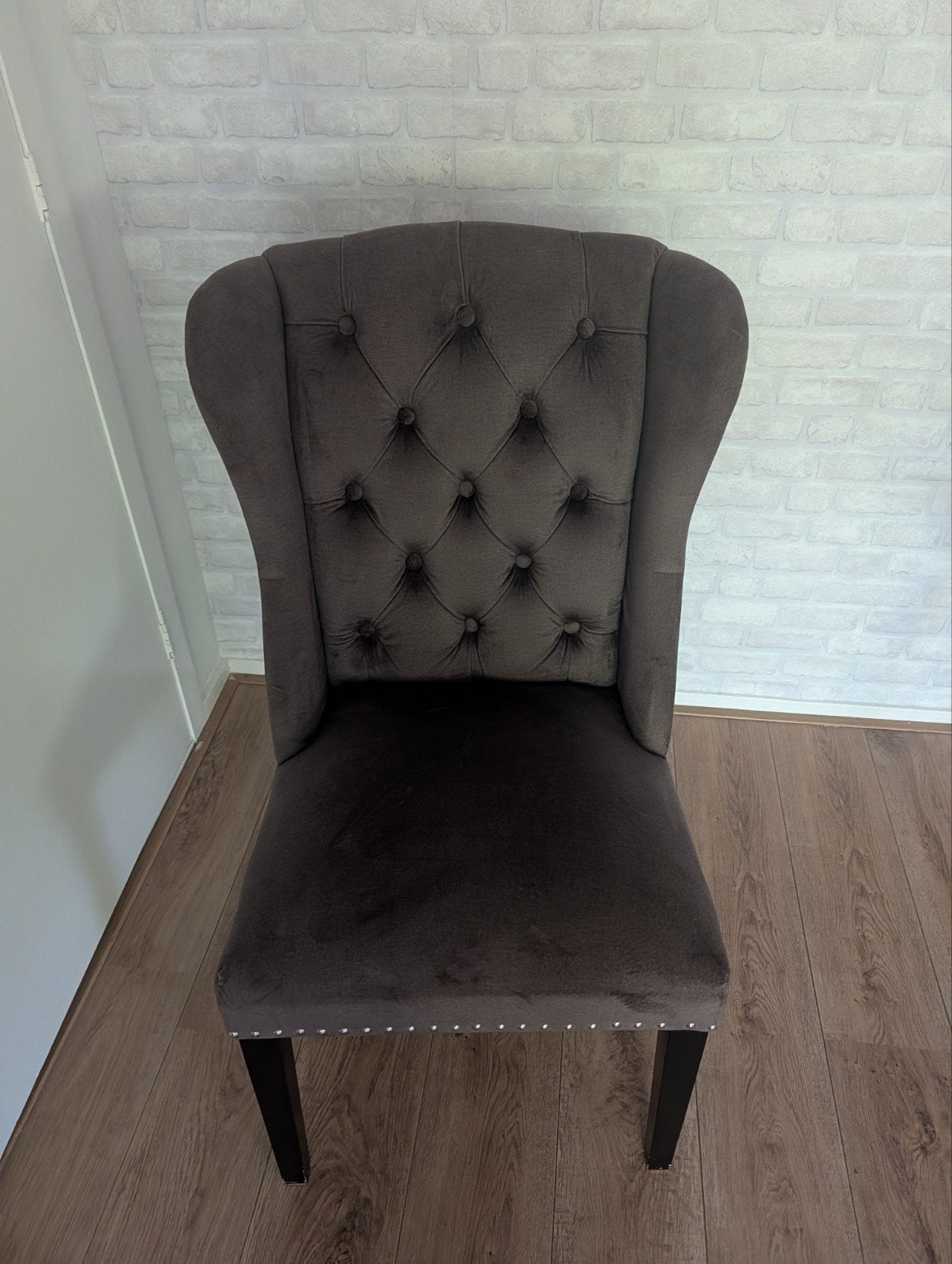Elegante eetkamerstoel 4 stuks, Huis en Inrichting, Ophalen, Gebruikt, Bruin, Klassiek, Luxe