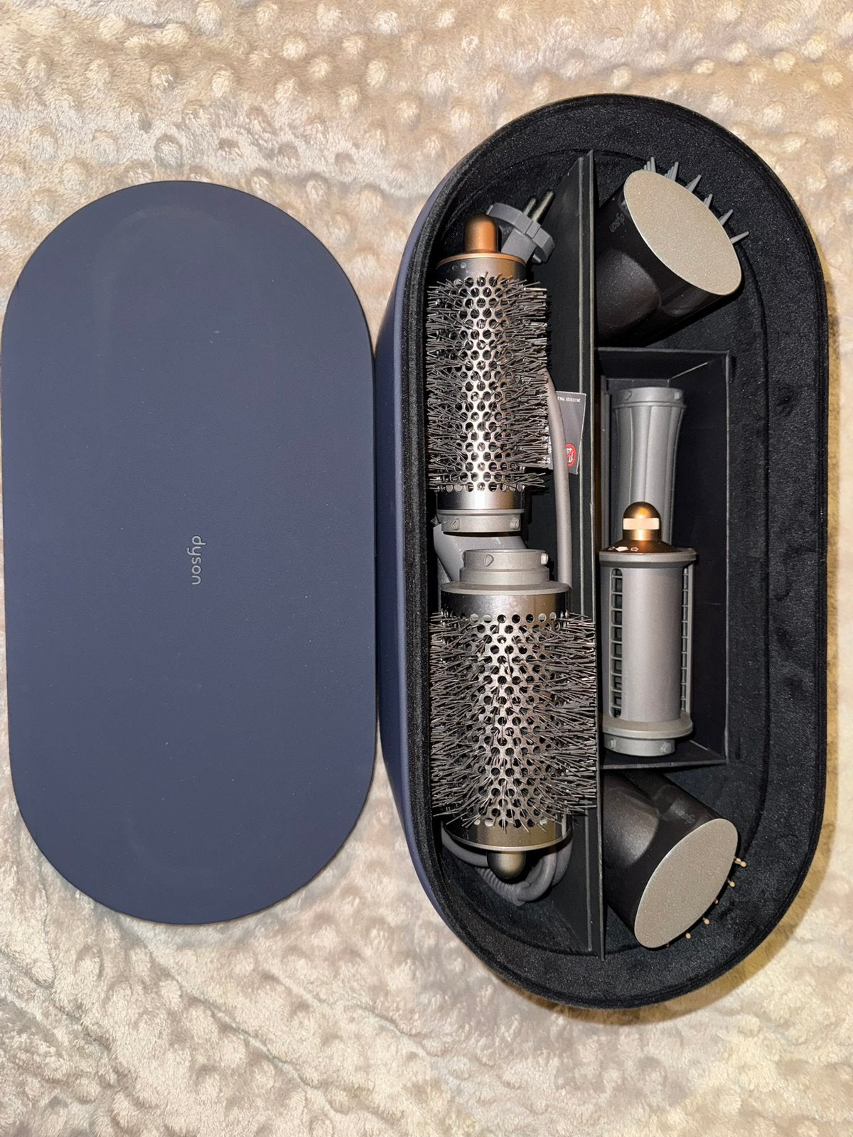 Dyson Airwrap, compleet met extra opzetstuk, Sieraden, Tassen en Uiterlijk, Ophalen of Verzenden, Zo goed als nieuw, Föhn of Haardroger