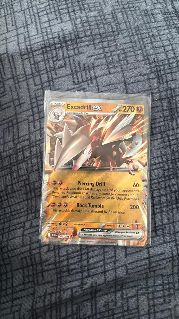 Pokémon Kaart Excadrill EX - Zeldzaam en in goede staat, Ophalen, Gebruikt, Losse kaart