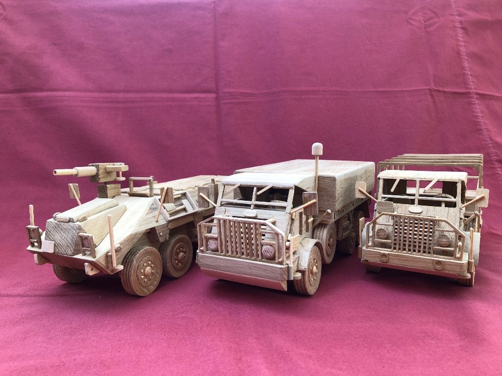 DAF schaalmodel legervoertuigen uit de jaren 50 en 60tig., Ophalen of Verzenden, Landmacht, Nederland, Miniatuur of Beeldje