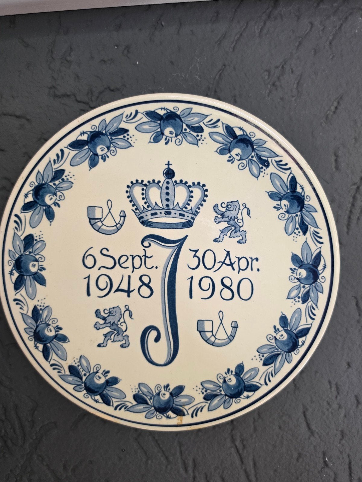 Gedenkbord Juliana & Beatrix | Delfts Blauw, Ophalen of Verzenden