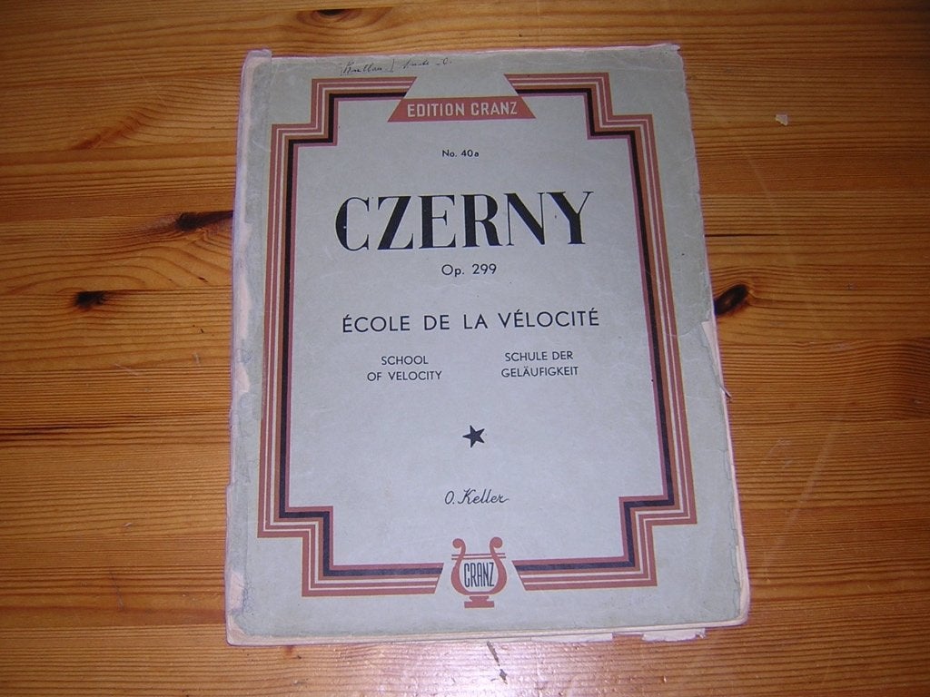 Czerny - schule der gelaufigkeit op. 299, Muziek en Instrumenten, Gebruikt, Klassiek, Ophalen of Verzenden, Artiest of Componist