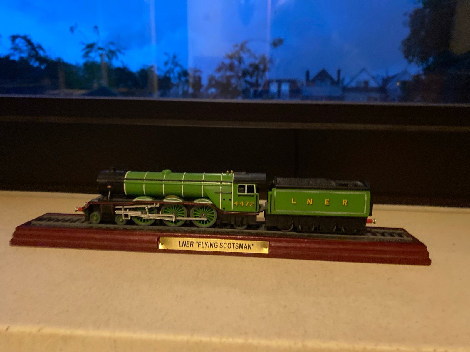 LNER 'Flying Scotsman' Locomotief Model - Groen, Overige merken, Locomotief, Gelijkstroom of Wisselstroom, Ophalen of Verzenden