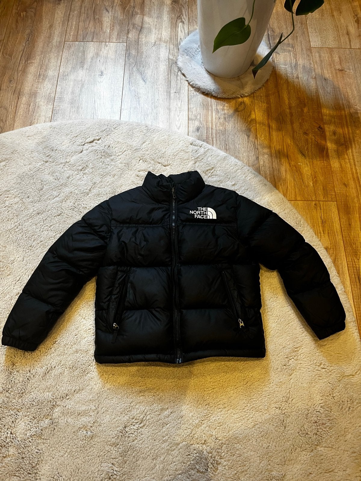 The North Face Puffer Jas Zwart - Maat M, Ophalen of Verzenden, Zo goed als nieuw, Maat 48/50 (M), Zwart