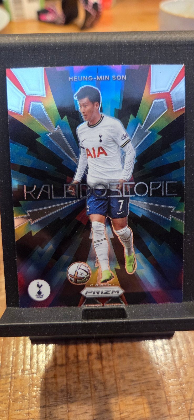 Heung-Min Son Panini Prizm Premier League Kaleidoscopic, Ophalen of Verzenden, Zo goed als nieuw, Buitenlandse clubs, Spelerskaart