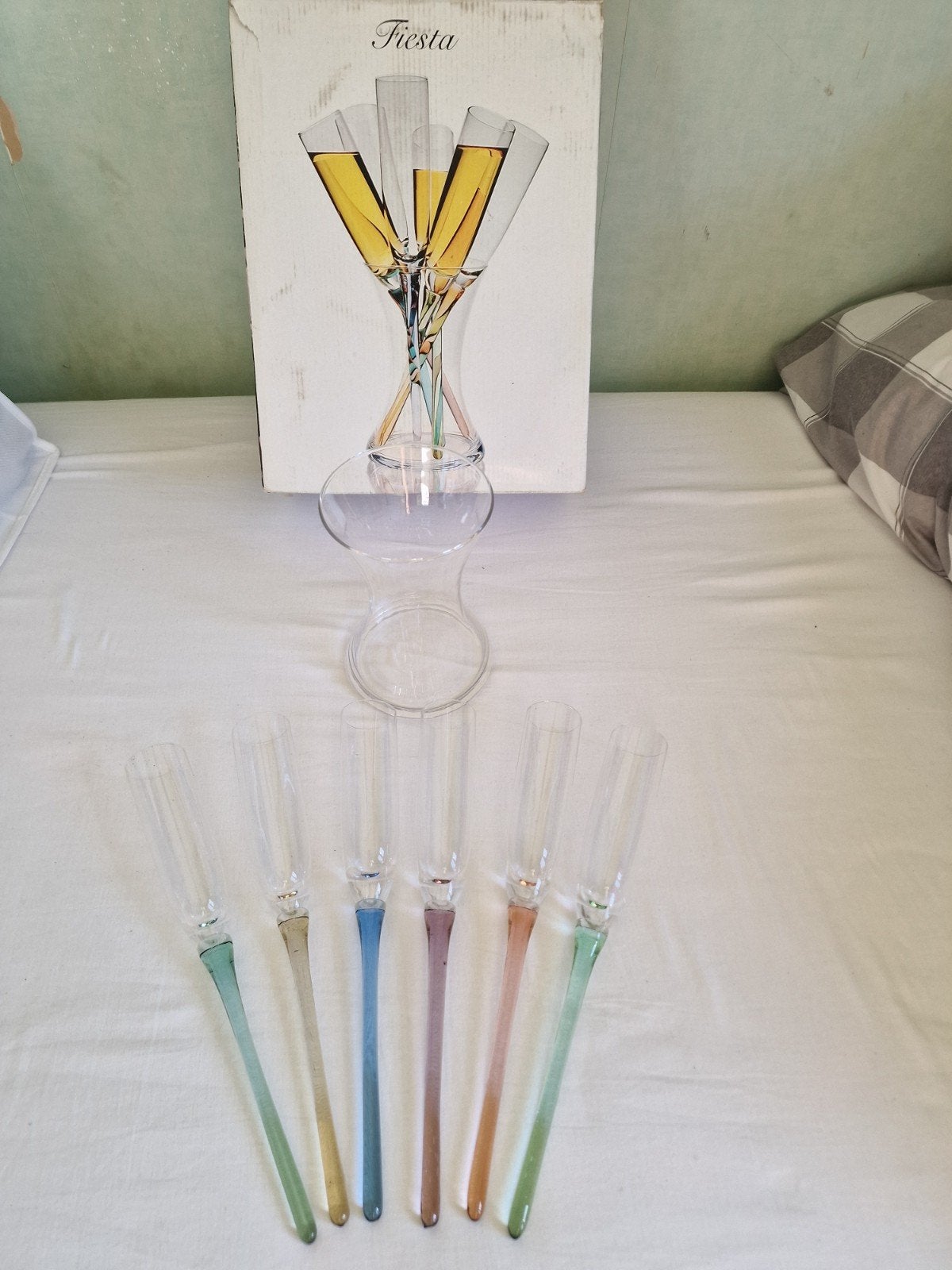 Prachtige champagne glazen zonder voet, Ophalen of Verzenden, Glas, Glas of Glazen
