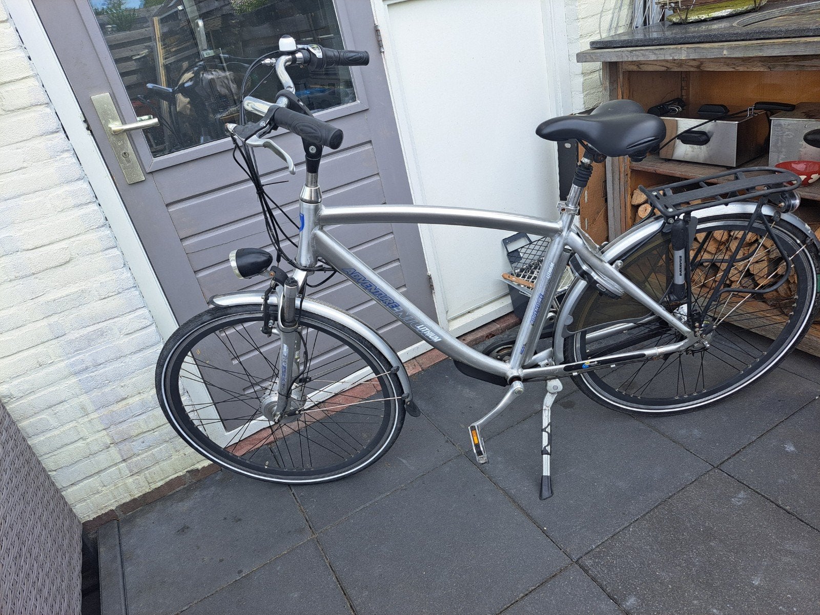Heren fiets., Fietsen en Brommers, Fietsen | Dames | Damesfietsen, 53 tot 56 cm, Velgrem, Versnellingen, Zo goed als nieuw