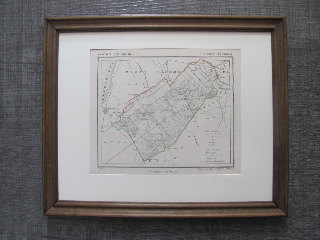 Oldebroek - Kuyperkaart uit 1867, Boeken, Atlassen en Landkaarten, J. Kuyper, Ophalen of Verzenden, 1800 tot 2000, Nederland