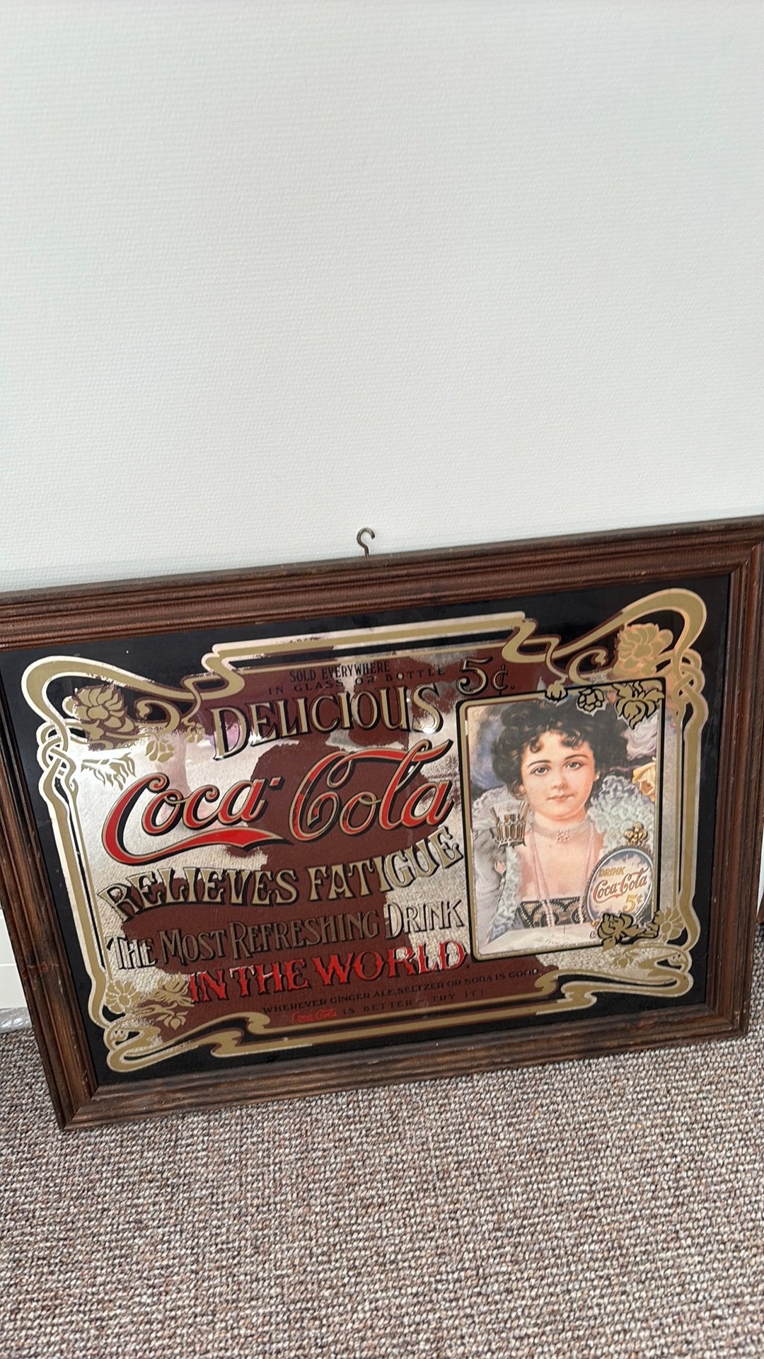 coca cola spiegel, Ophalen, Rechthoekig, 50 tot 100 cm, Minder dan 100 cm