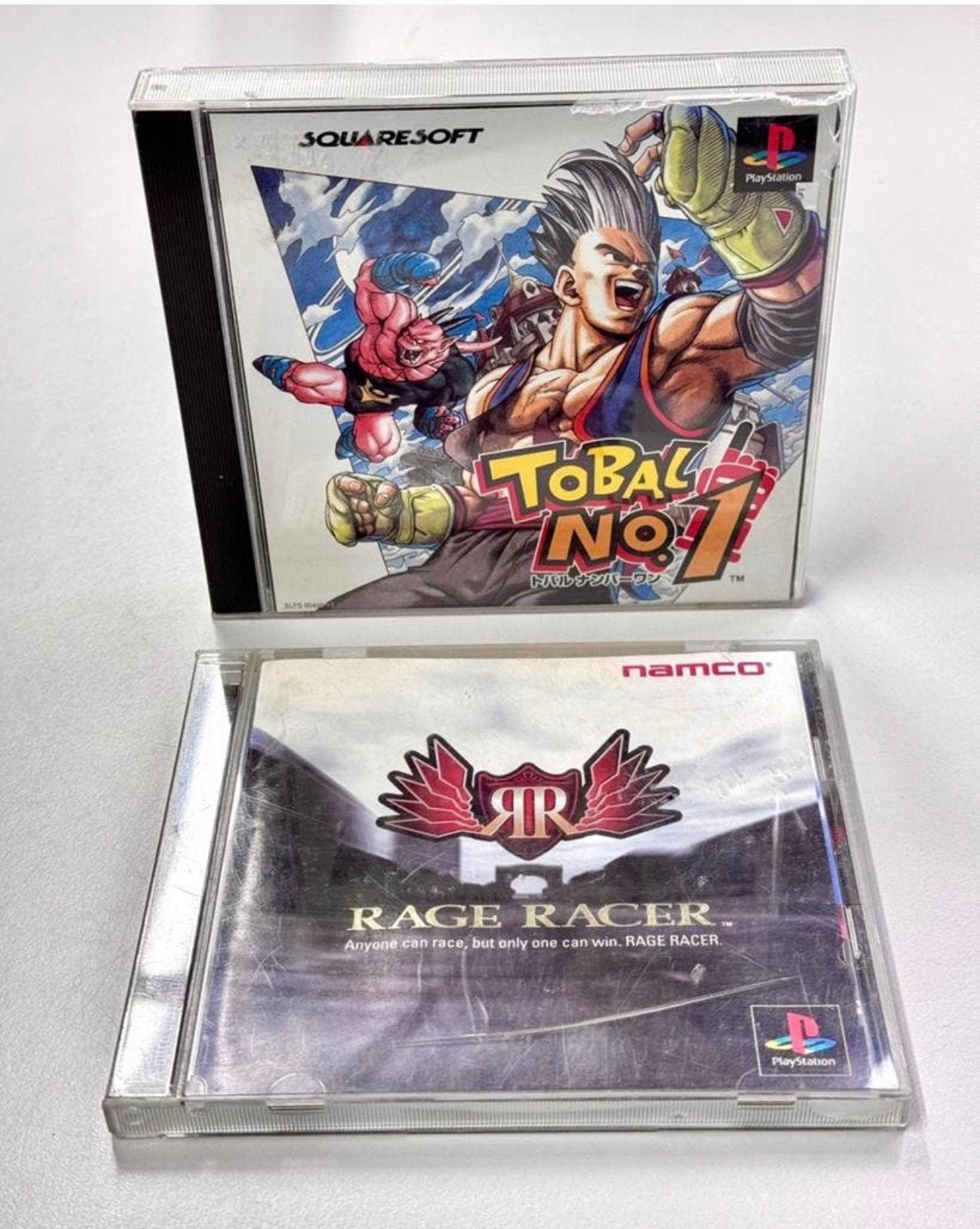 Playstation 1 PS1 - Rage Racer + Japan Import Tobal No 1 JPN, Spelcomputers en Games, Avontuur en Actie, P, P, Ophalen of Verzenden