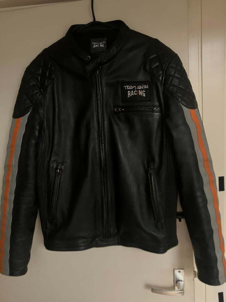 Teddy Smith Racing motorjas, Ophalen of Verzenden, Tweedehands, Heren, Jas | leer