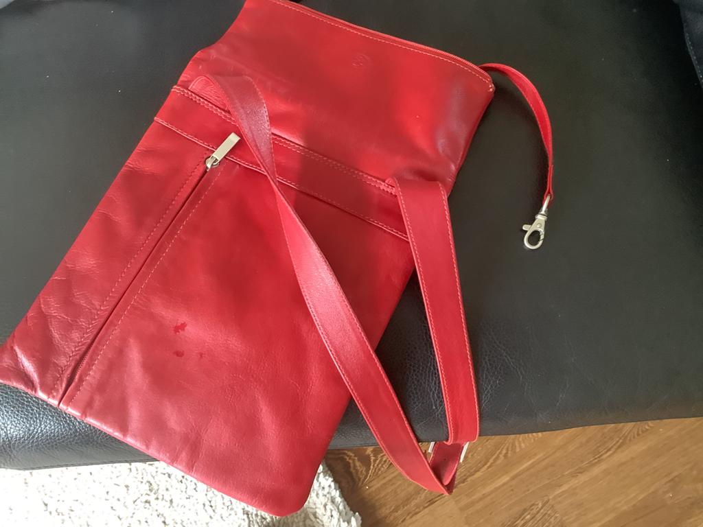 Schoudertas, Ophalen, Gebruikt, Rood, Heer of Dame