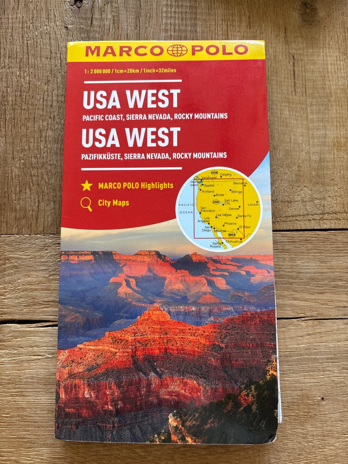 Marco Polo USA West Reisgids - Pacific Coast, Rocky Mountain, Ophalen of Verzenden, Zo goed als nieuw, Reisgids of -boek, Noord-Amerika