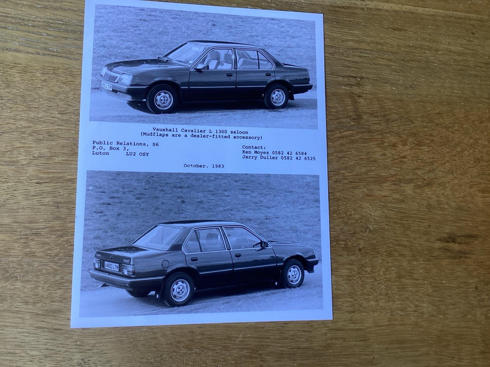 Vauxhall Cavalier L 1300 Saloon - Originele Persfoto 1983, Ophalen of Verzenden, Gelezen, Overige merken