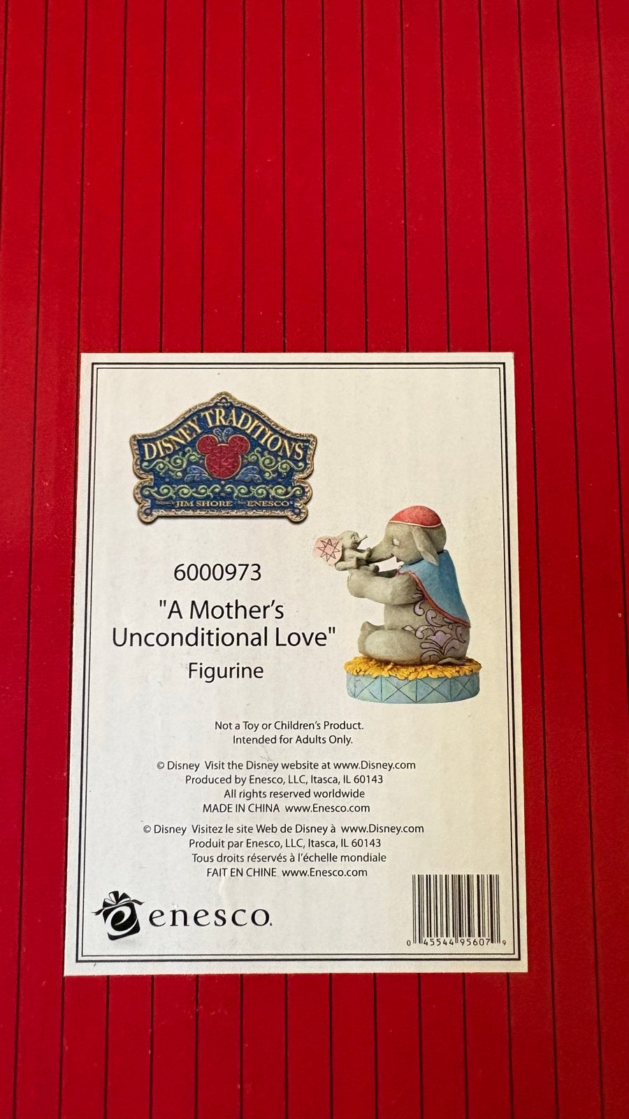Disney Traditions Dumbo "A Mother's Unconditional Love" beel, Ophalen of Verzenden, Bambi of Dumbo, Nieuw, Beeldje of Figuurtje