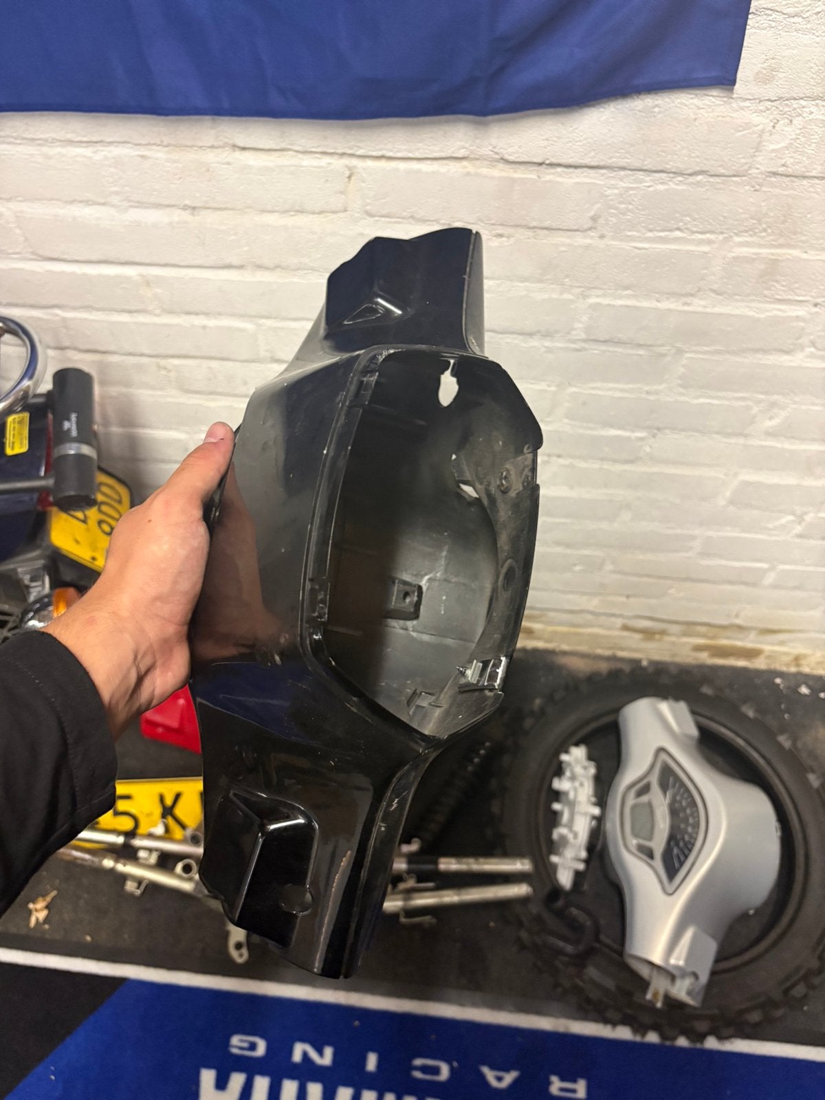 Vespa sprint stuurkappen glans zwart, Motoren, Tuning en Styling, Ophalen of Verzenden