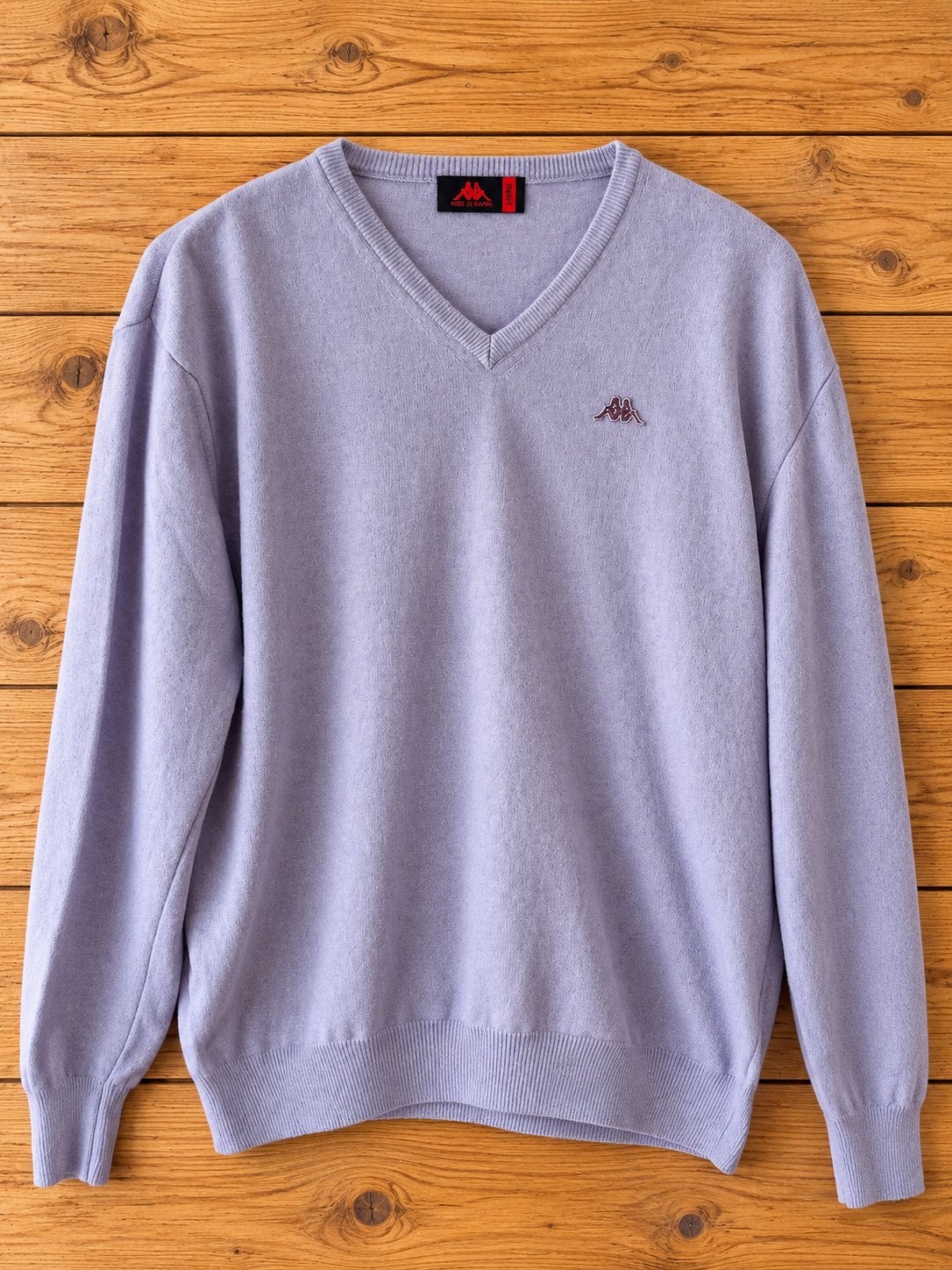 Robe di Kappa vintage trui XL lavendel V-hals, Kleding | Heren, Ophalen of Verzenden, Zo goed als nieuw, Maat 56/58 (XL)