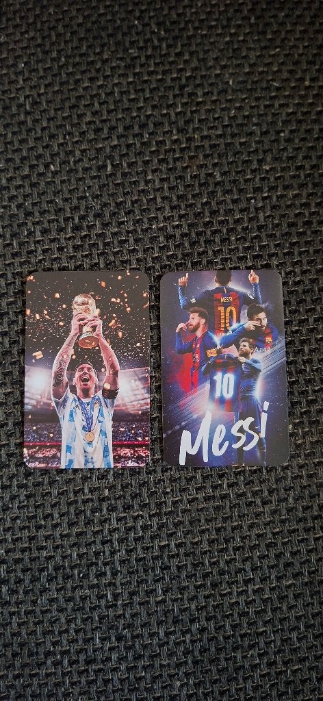 Diverse trading cards Lionel Messi # Barcelona / Miami (3), Ophalen of Verzenden, Nieuw, Buitenlandse clubs, Spelerskaart