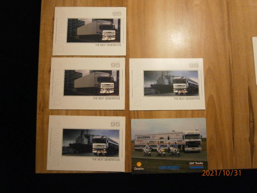 5 oude vrachtwagen briefkaarten DAF Trucks, Boeken, Ophalen of Verzenden, Zo goed als nieuw, Overige merken