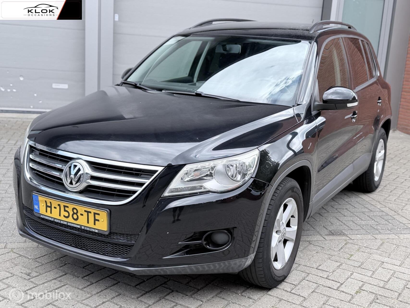 Volkswagen Tiguan 1.4 TSI Trend&Fun 4Motion Airco Stuurbekr, Auto's, Volkswagen, 4 cilinders, Zwart, Bedrijf, Handgeschakeld