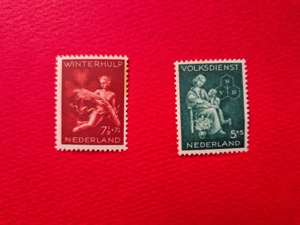 NVPH 425 en 426 - 1944 winterhulp - ongebruikt, Ophalen of Verzenden, Na 1940, Postfris