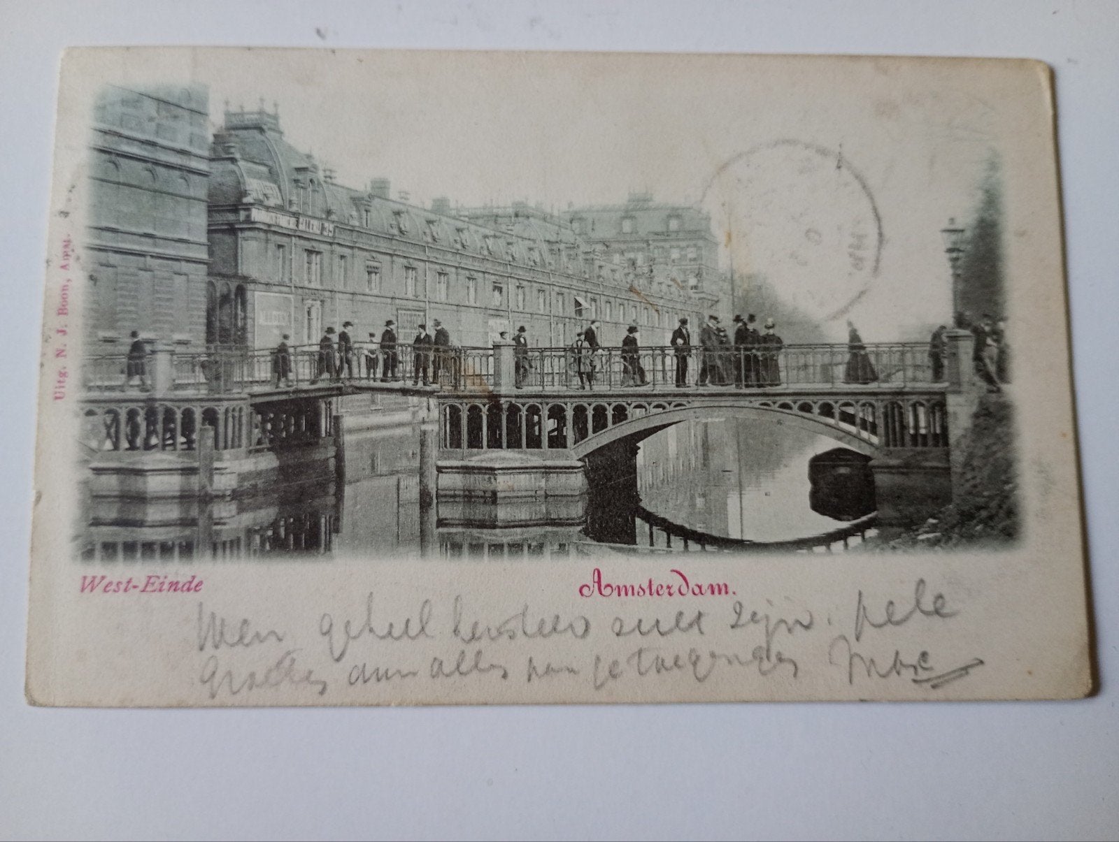 Amsterdam Westeinde 1900, Ophalen of Verzenden, Voor 1920, Gelopen, Noord-Holland