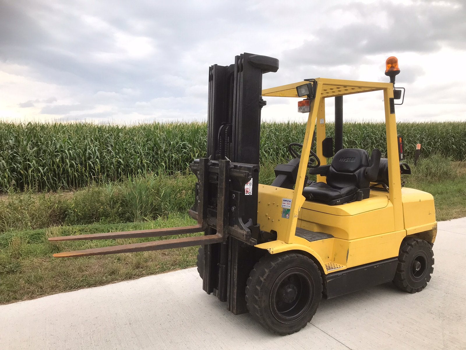 Hyster Heftruck 3 tons- Lely 280 Frontmaaier - Votex klepelm, Ophalen, Akkerbouw, Transport