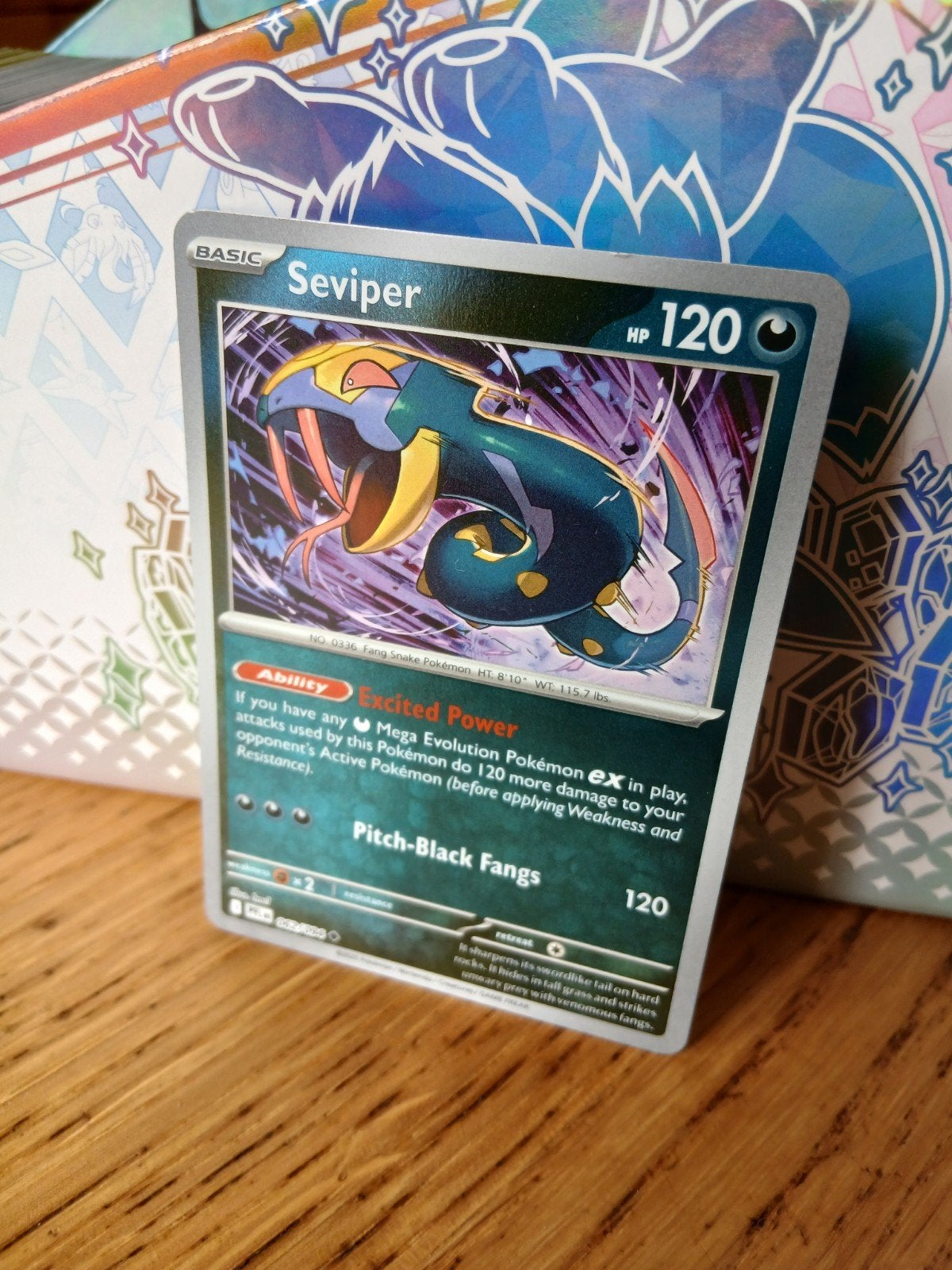 Pokémon Kaart Seviper - Basic, 120 HP, Ophalen of Verzenden, Zo goed als nieuw, Losse kaart