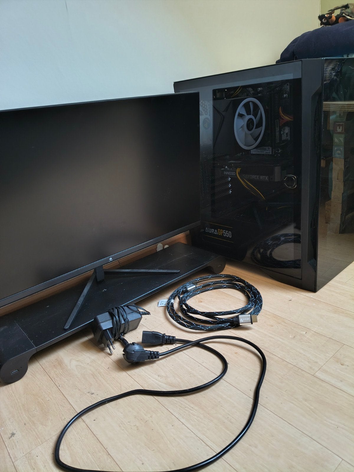 gaming pc+monitor, 32 GB, Zo goed als nieuw, Gaming, SSD