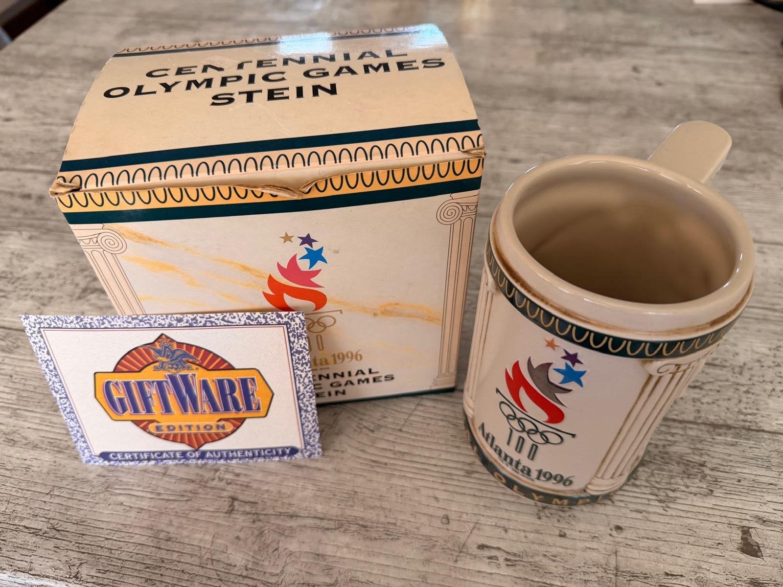 Olympische Spelen Atlanta 1996 Centennial Stein Mok, Verzamelen, Ophalen of Verzenden, Zo goed als nieuw