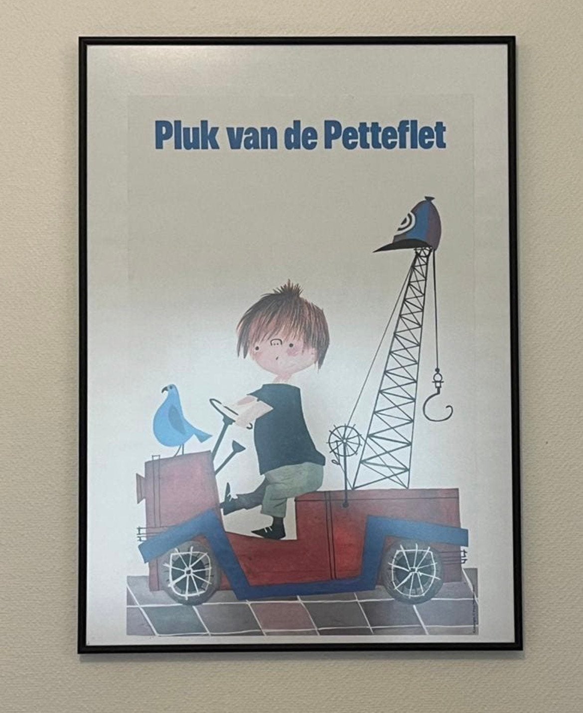 Ingelijste poster van Pluk van de Petteflet, Verzamelen, Ophalen, Zo goed als nieuw, A1 t/m A3